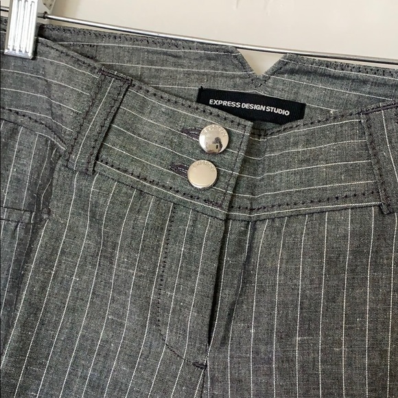 EXPRESS wide leg, flared pinstripe pant - Picture 3 of 3